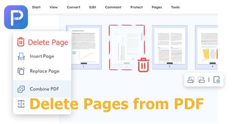 Delete and remove pages from PDF files .
